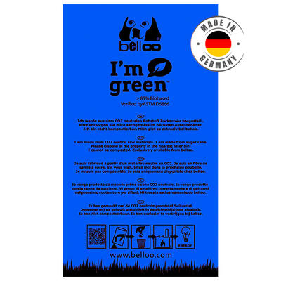 Hundekotbeutel I'm green™ blau (Karton à 2500 Stück)