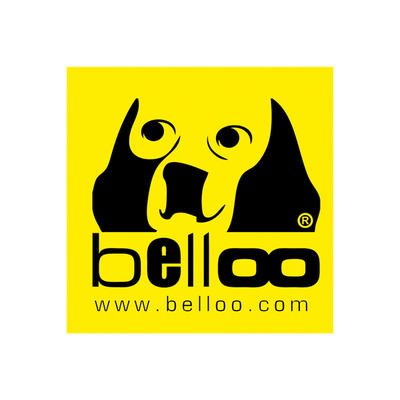 Aufkleber belloo gelb / schwarz