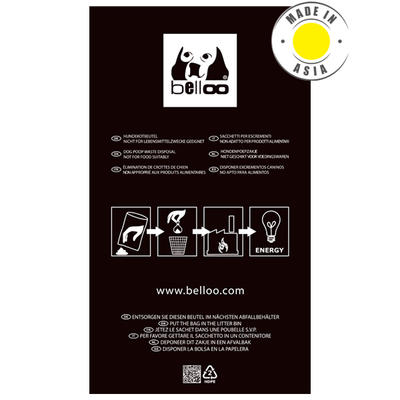 Auslaufmodell - Hundekotbeutel schwarz mit Aufdruck (Karton à 2500 Stück)